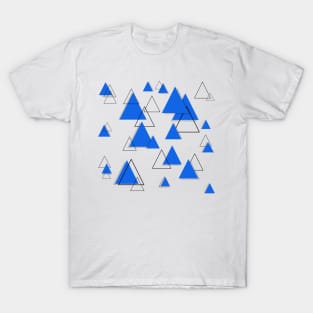 Geometric Triangle blue T-Shirt